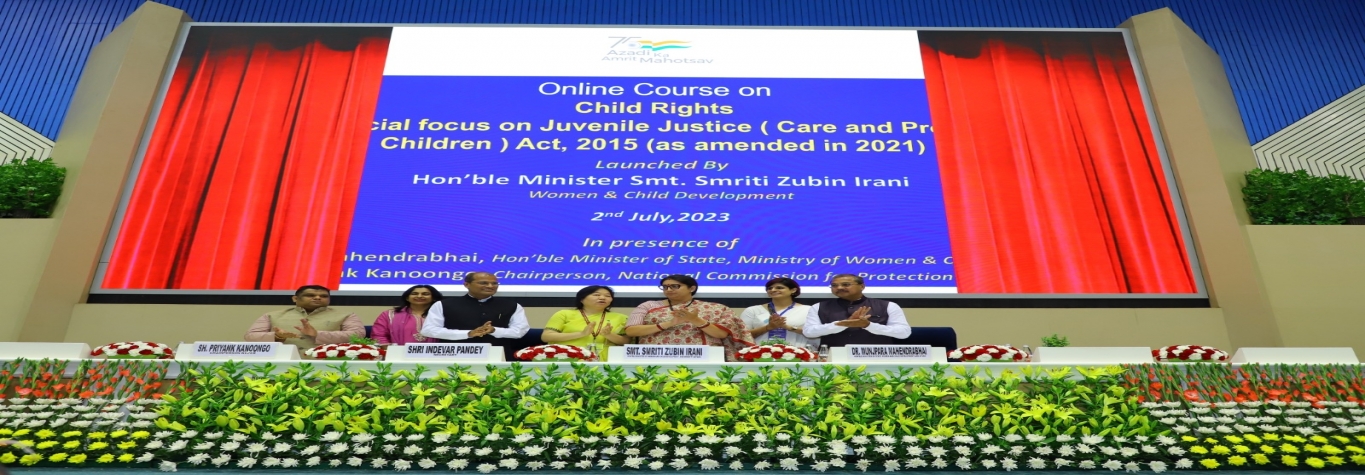 Inauguration of Online Course on Child Rights by Hon'ble Minister Smt. Smriti Zubin Irani